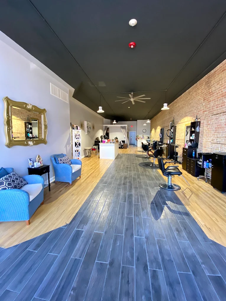 Inside Studio K hair salon in Lockport, Illinois
